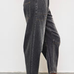 Shon Front Pocket Barrel Jeans - alldeserved.com