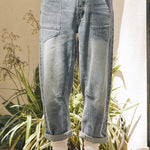 Shon Front Pocket Barrel Jeans - alldeserved.com