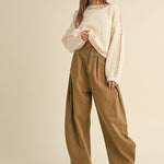 Nash Wide-Leg Pleated Pants - alldeserved.com