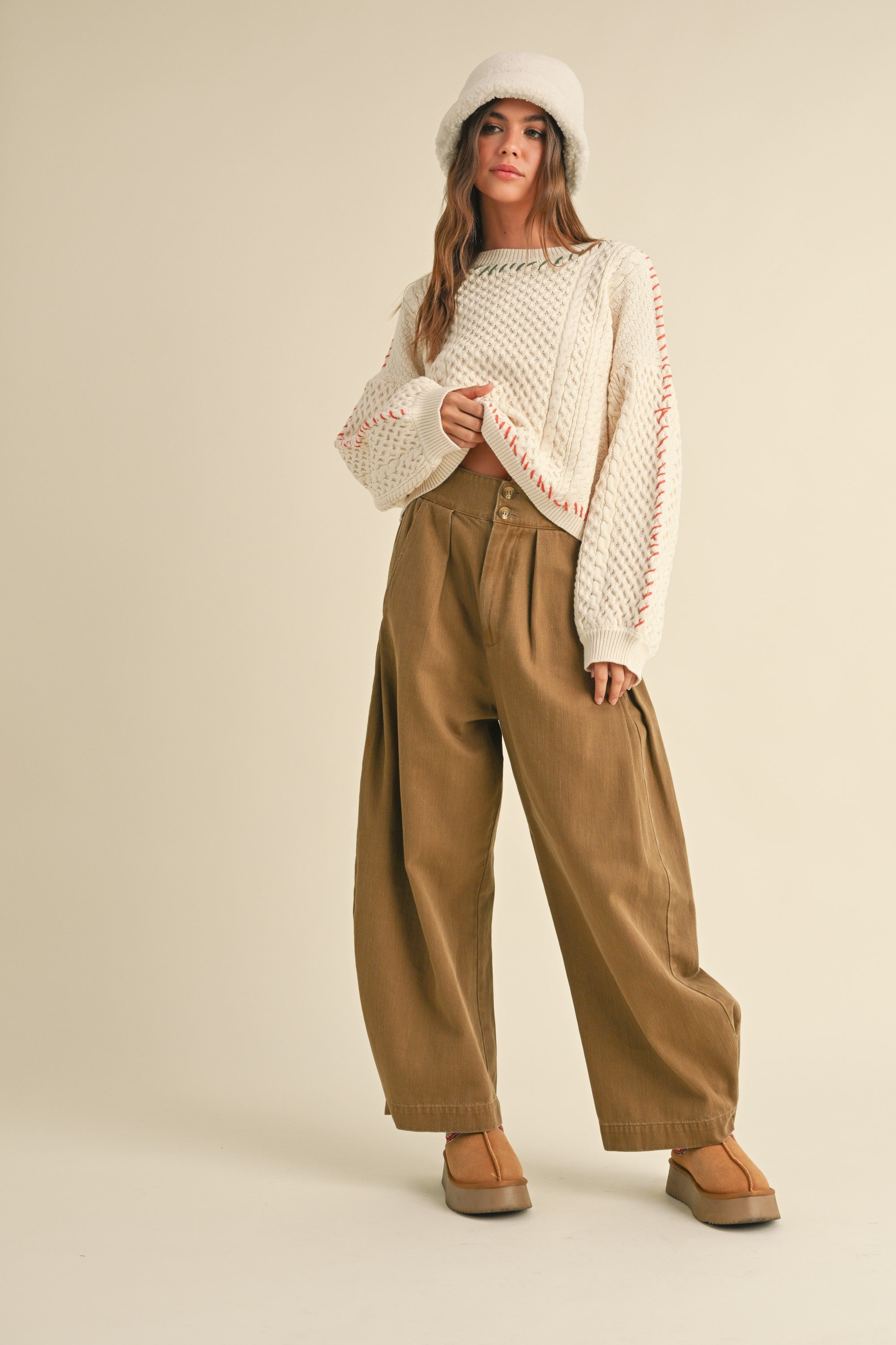 Nash Wide-Leg Pleated Pants - alldeserved.com