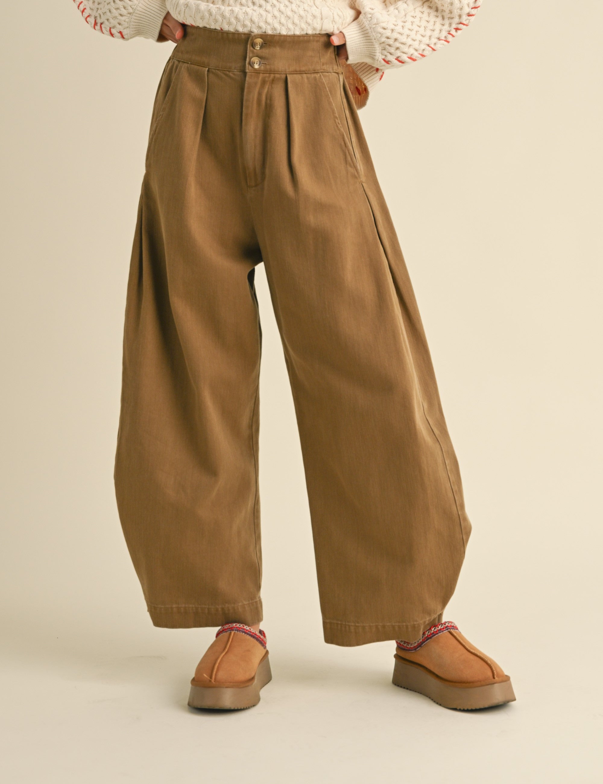 Nash Wide-Leg Pleated Pants - alldeserved.com