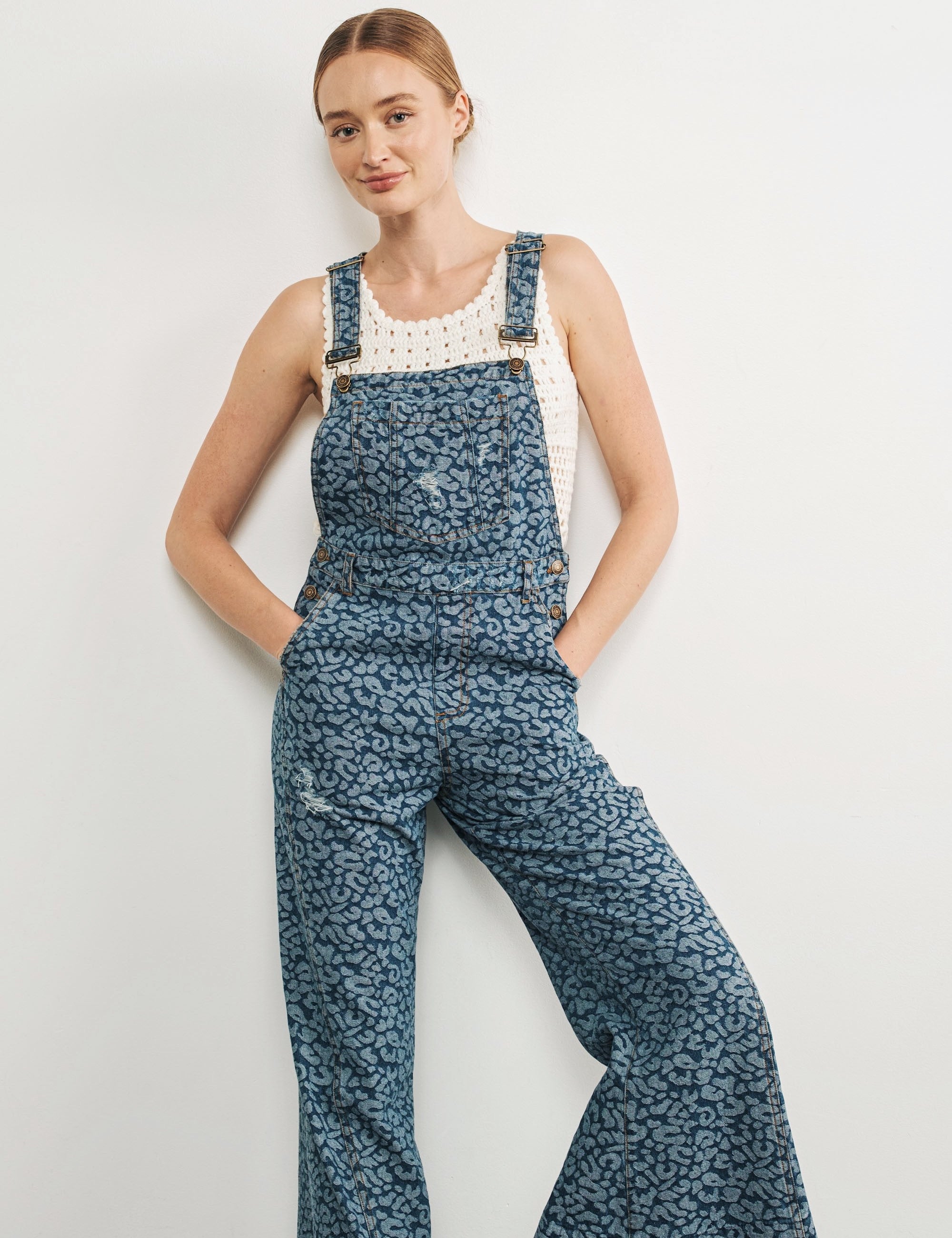 Urban Jungle Leopard Denim Overall - alldeserved.com