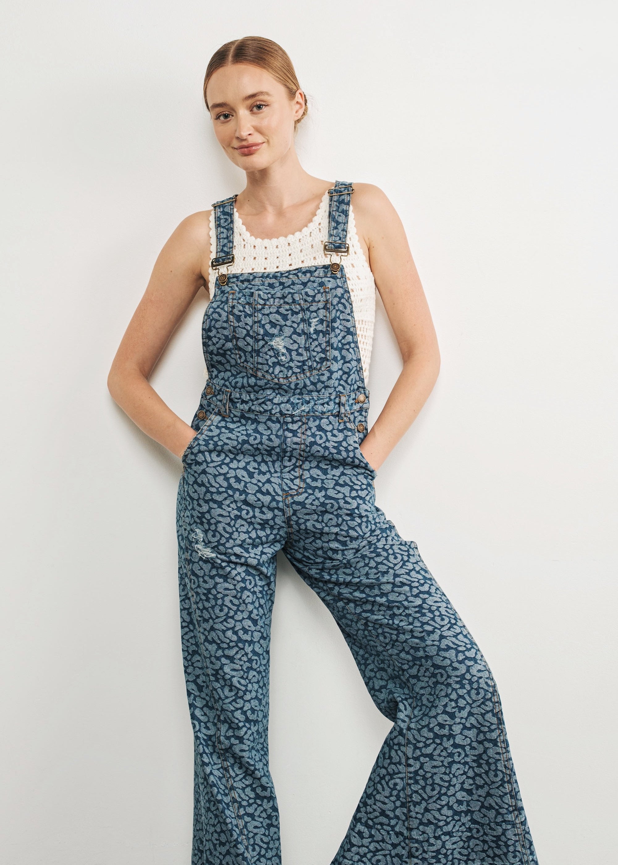 Urban Jungle Leopard Denim Overall - alldeserved.com