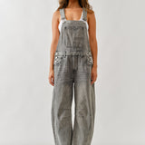 Chill Denim Overall - Grey Wash