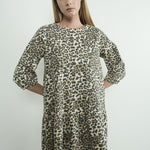 Carla Leopard Print Denim Mini Dress - alldeserved.com