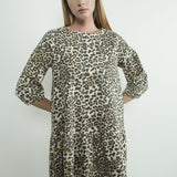 Carla Leopard Print Denim Mini Dress - alldeserved.com