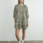 Carla Leopard Print Denim Mini Dress - alldeserved.com