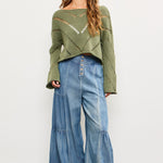 Frankie Mesh Cropped Sweater - alldeserved.com