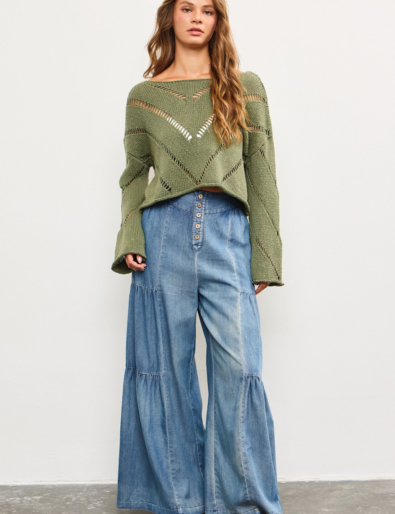 Frankie Mesh Cropped Sweater - alldeserved.com