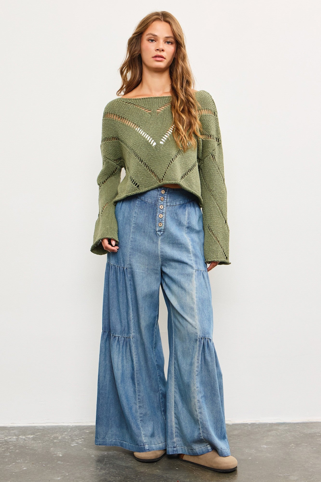 Frankie Mesh Cropped Sweater - alldeserved.com