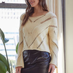 Frankie Mesh Cropped Sweater - alldeserved.com