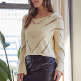 Frankie Mesh Cropped Sweater - alldeserved.com