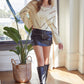 Frankie Mesh Cropped Sweater - alldeserved.com
