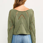 Frankie Mesh Cropped Sweater - alldeserved.com
