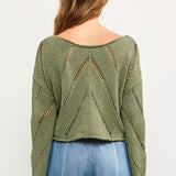 Frankie Mesh Cropped Sweater - alldeserved.com