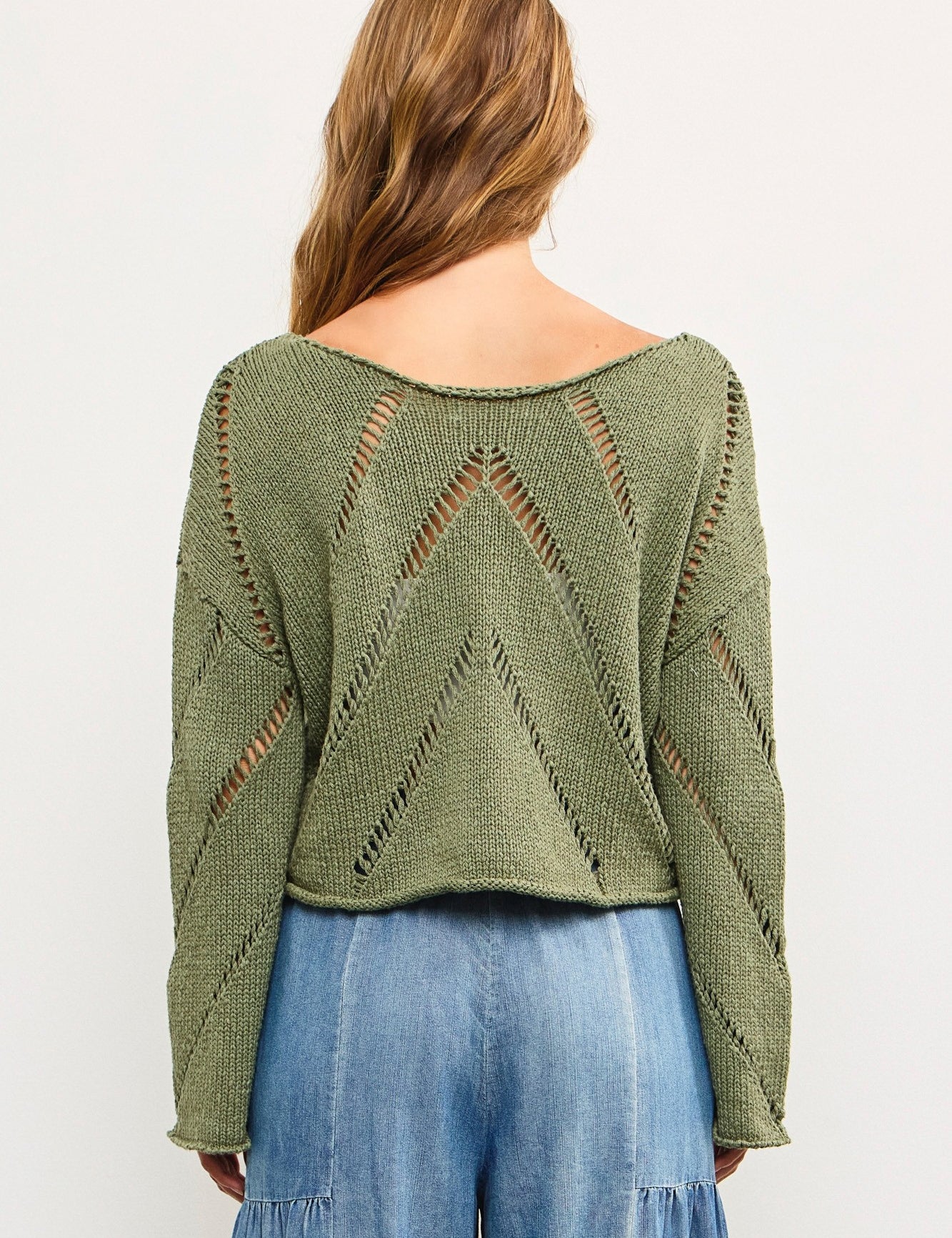 Frankie Mesh Cropped Sweater - alldeserved.com