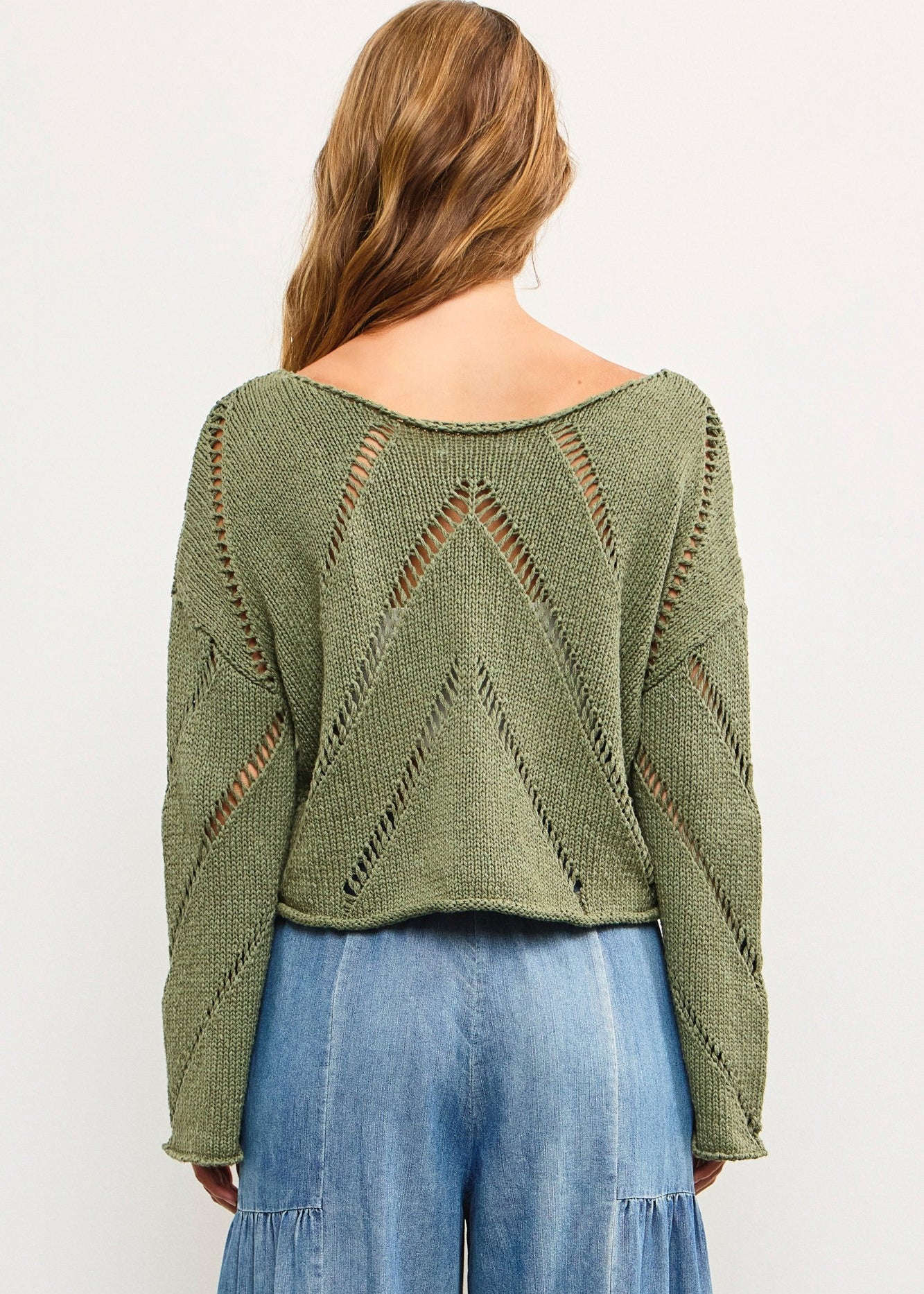 Frankie Mesh Cropped Sweater - alldeserved.com