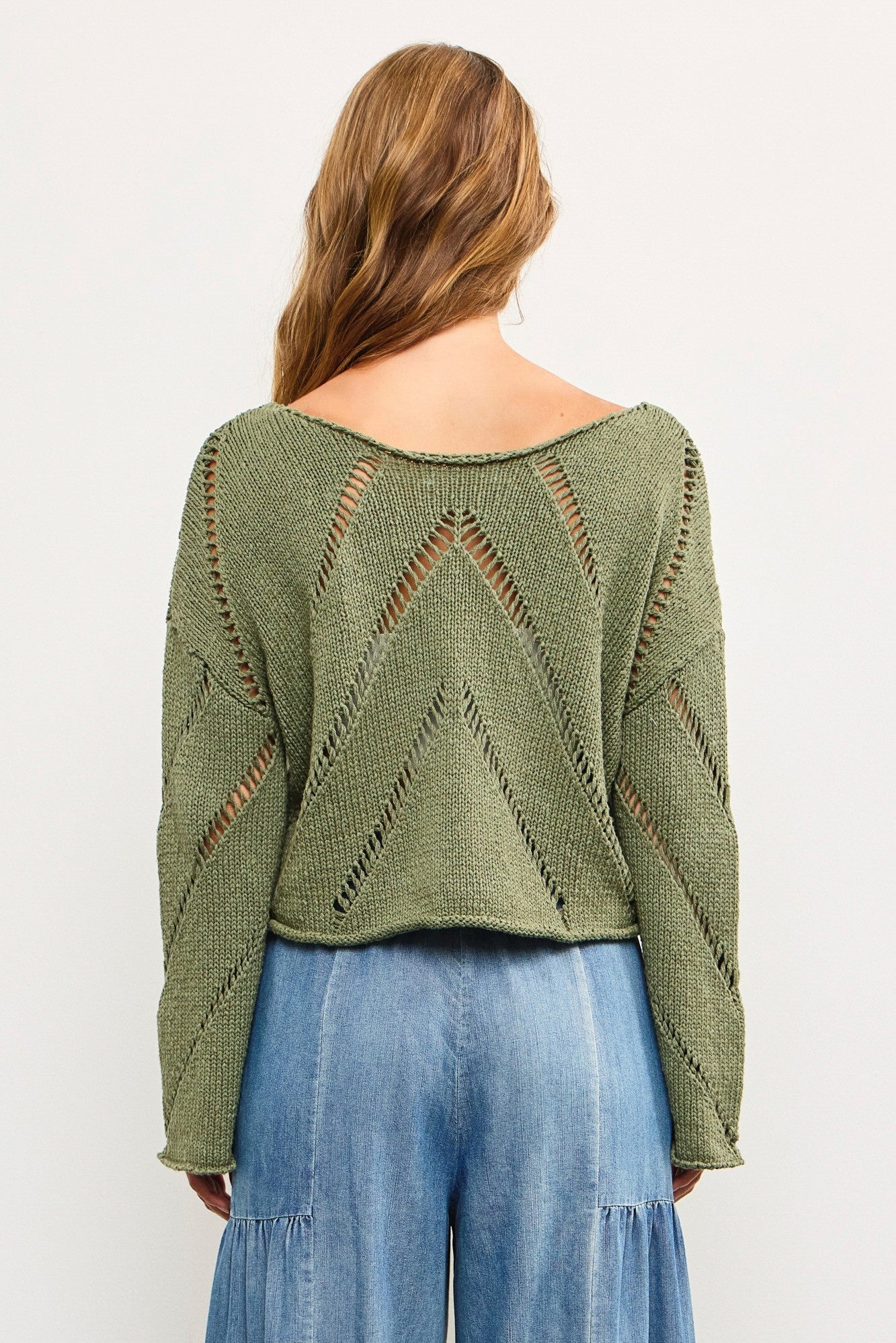 Frankie Mesh Cropped Sweater - alldeserved.com