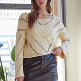 Frankie Mesh Cropped Sweater - alldeserved.com