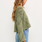 Frankie Mesh Cropped Sweater - alldeserved.com