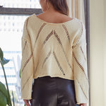 Frankie Mesh Cropped Sweater - alldeserved.com
