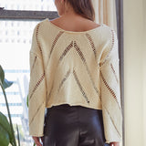 Frankie Mesh Cropped Sweater - alldeserved.com