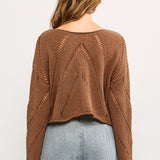 Frankie Mesh Cropped Sweater - alldeserved.com