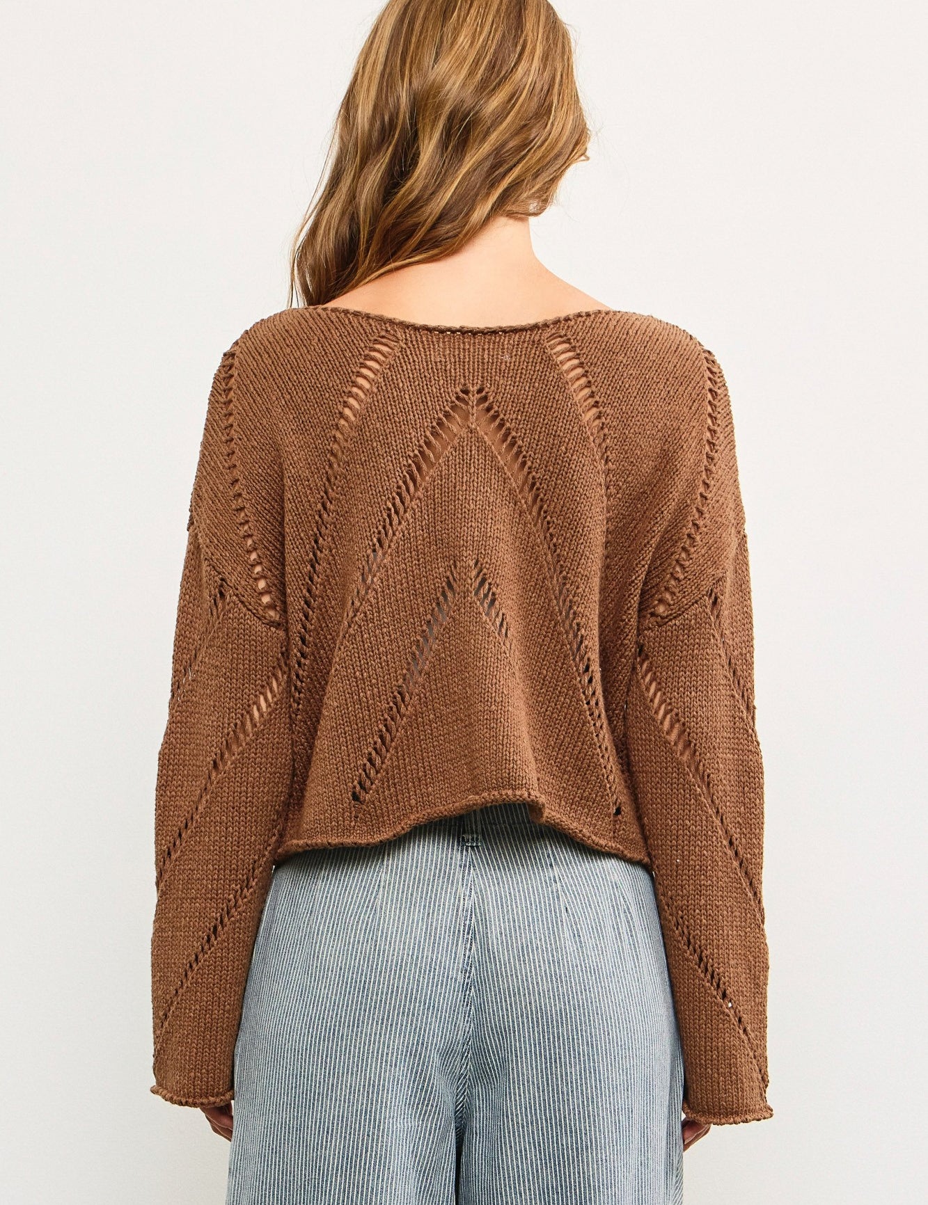 Frankie Mesh Cropped Sweater - alldeserved.com