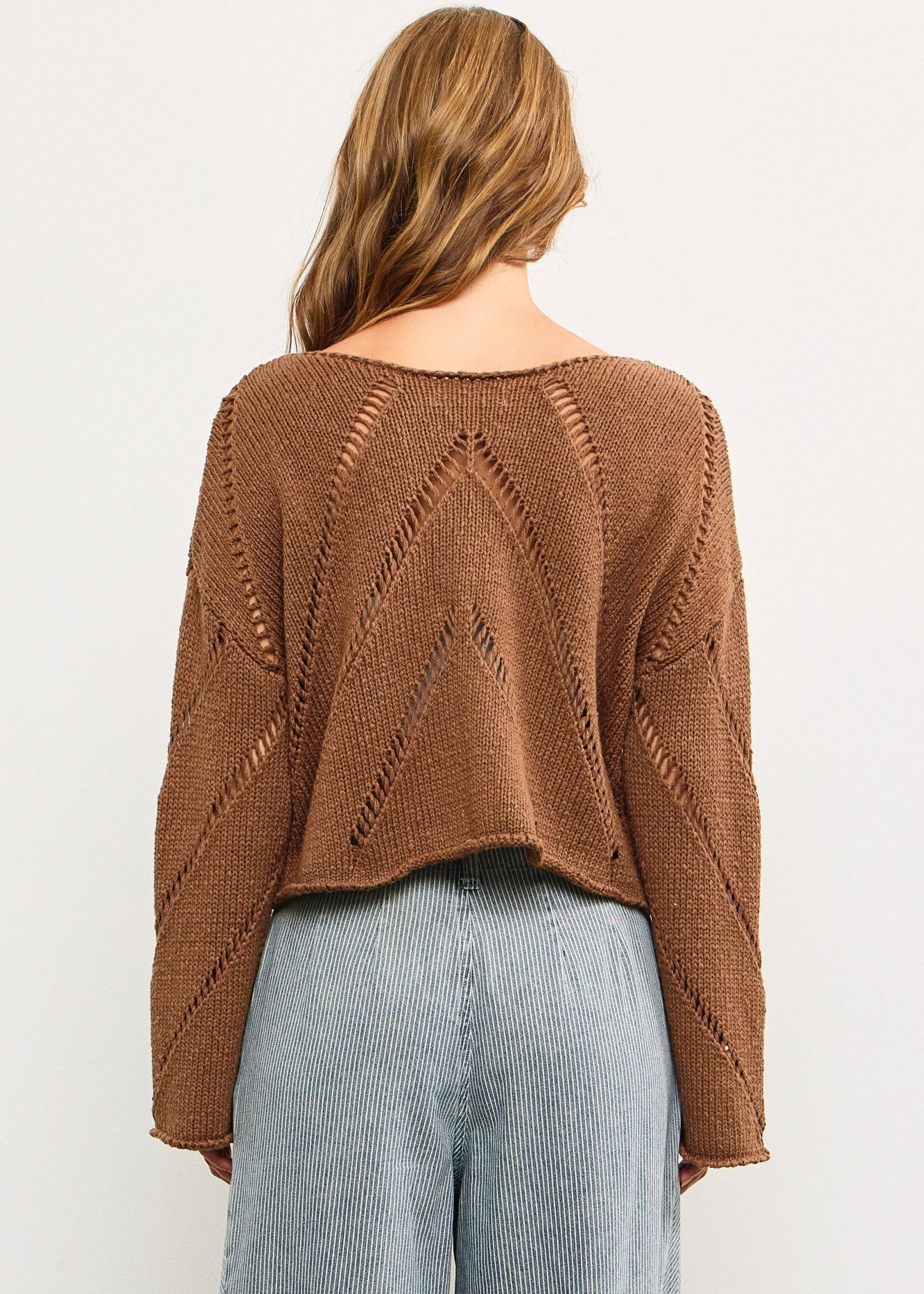 Frankie Mesh Cropped Sweater - alldeserved.com