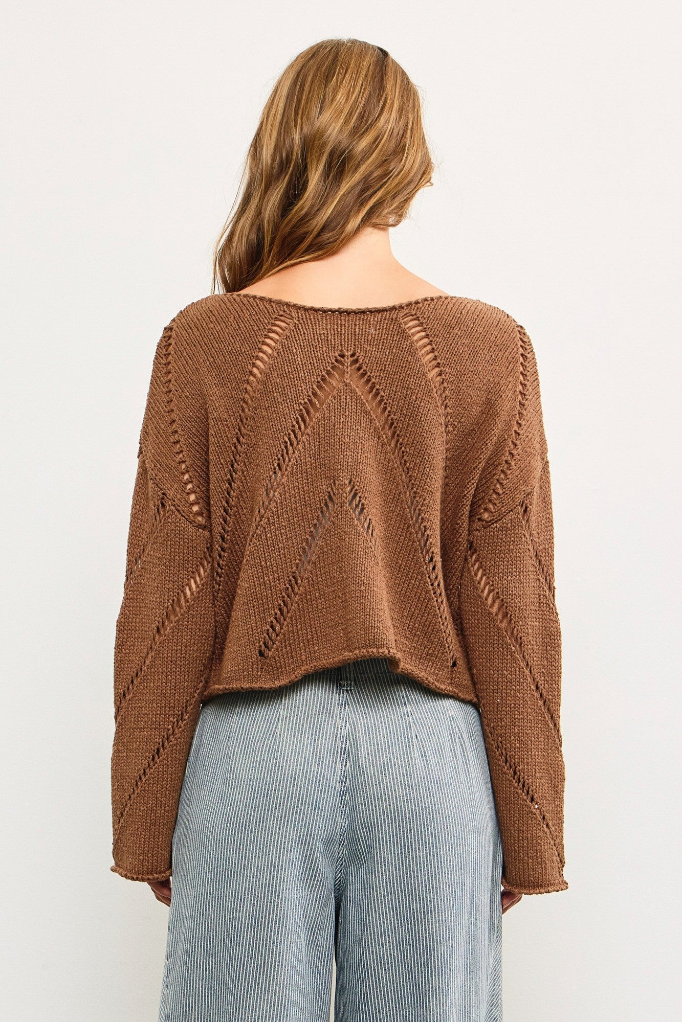 Frankie Mesh Cropped Sweater - alldeserved.com