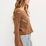 Frankie Mesh Cropped Sweater - alldeserved.com