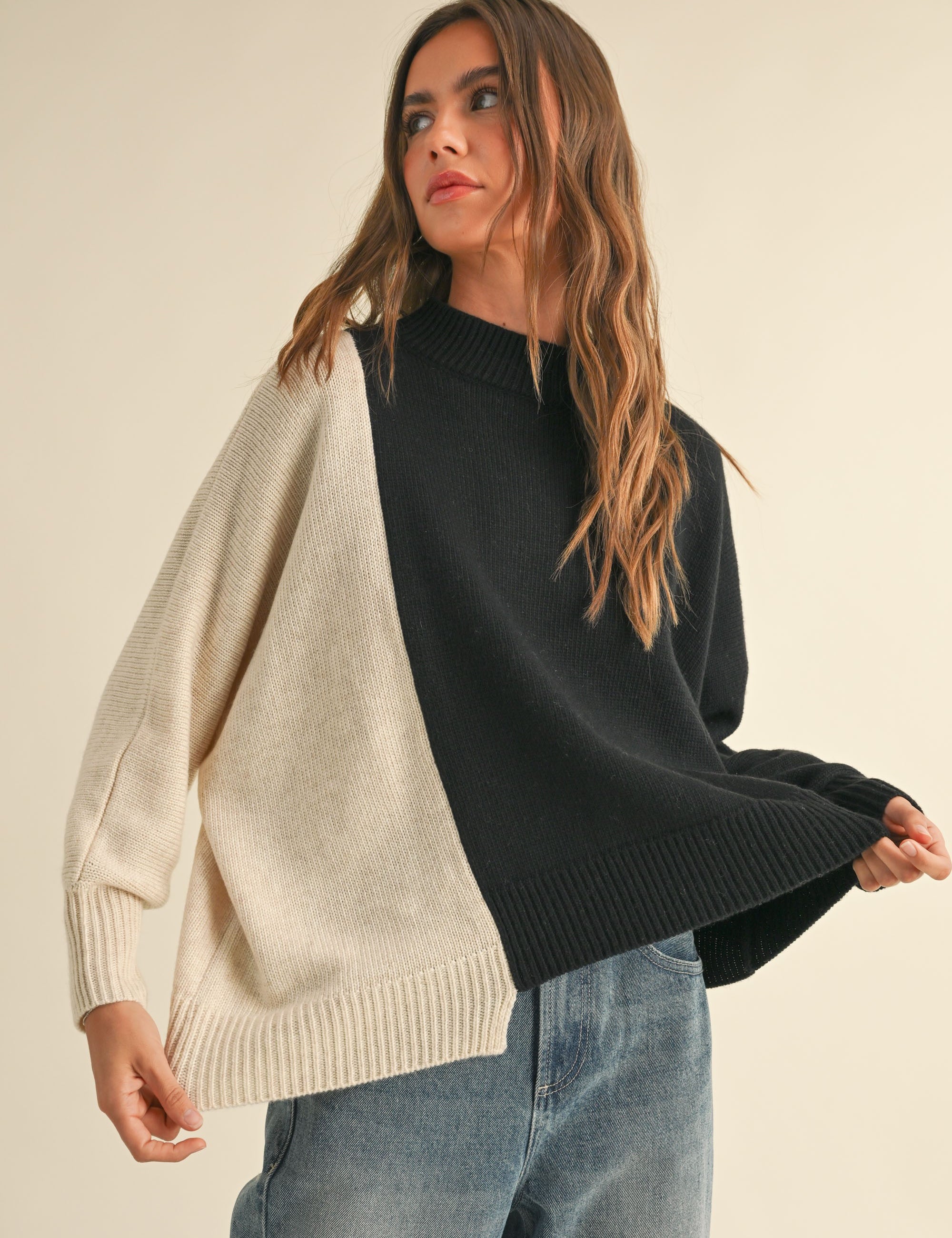 Dayton Colorblock Pullover Sweater - alldeserved.com