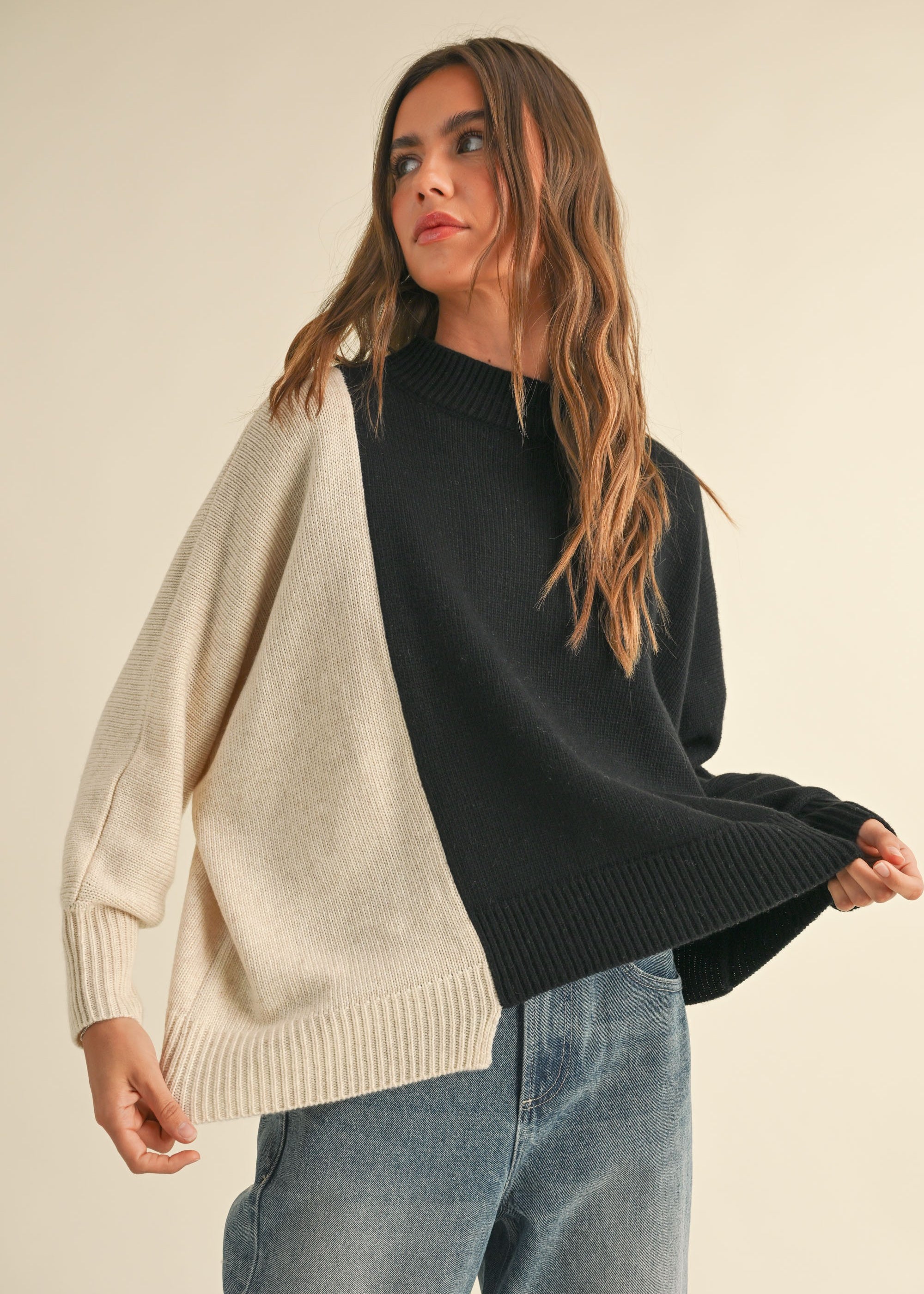 Dayton Colorblock Pullover Sweater - alldeserved.com