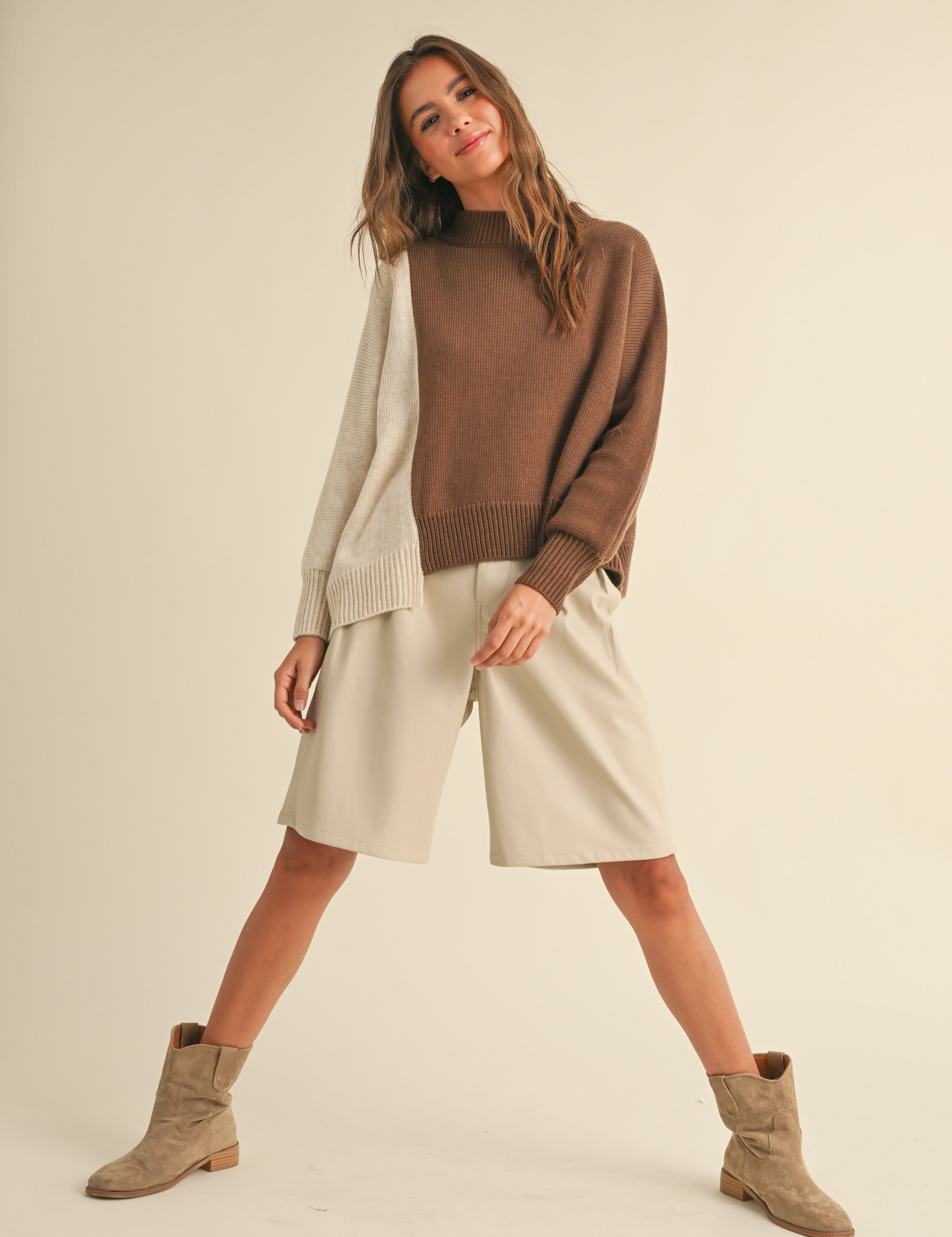 Dayton Colorblock Pullover Sweater - alldeserved.com