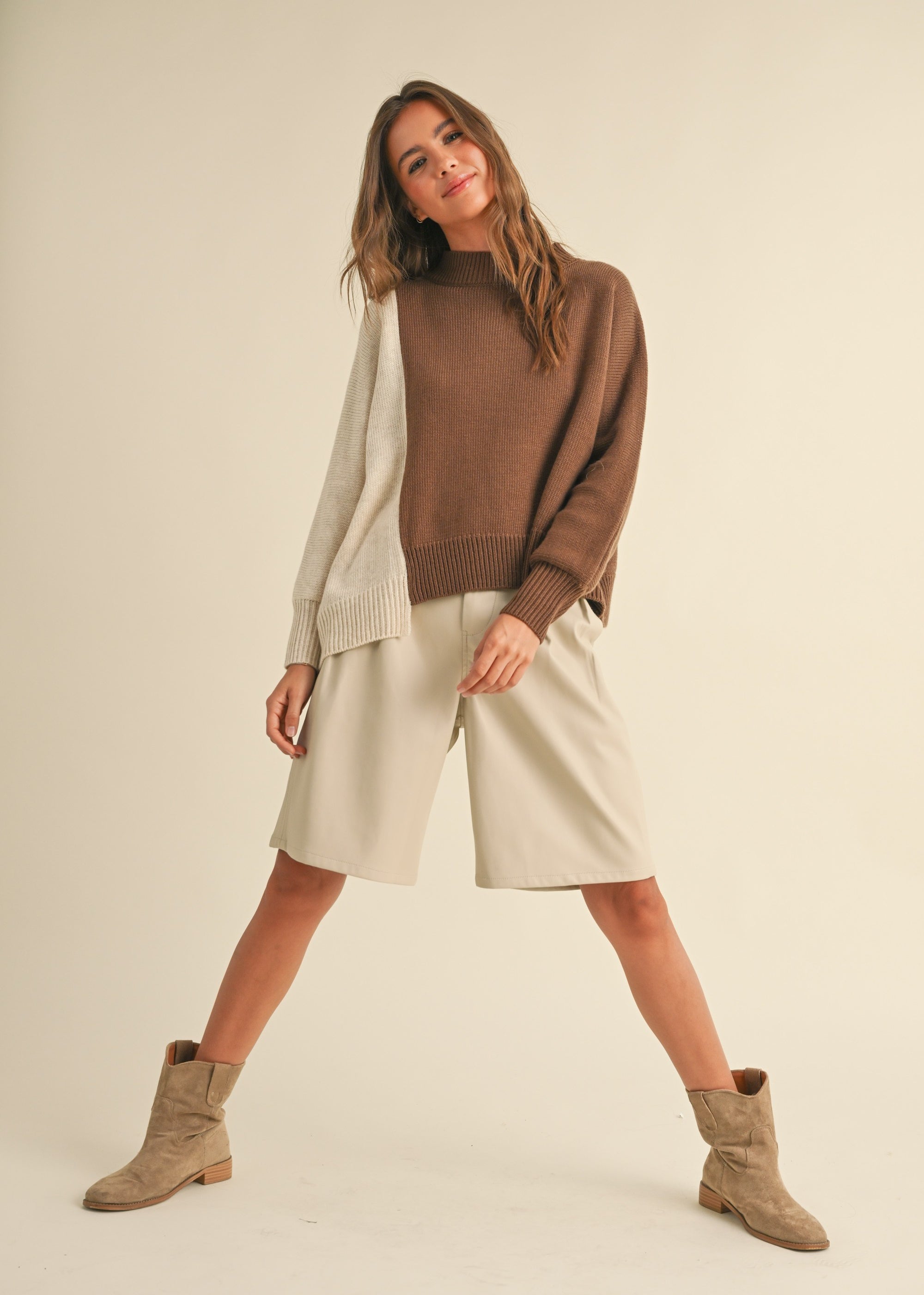 Dayton Colorblock Pullover Sweater - alldeserved.com