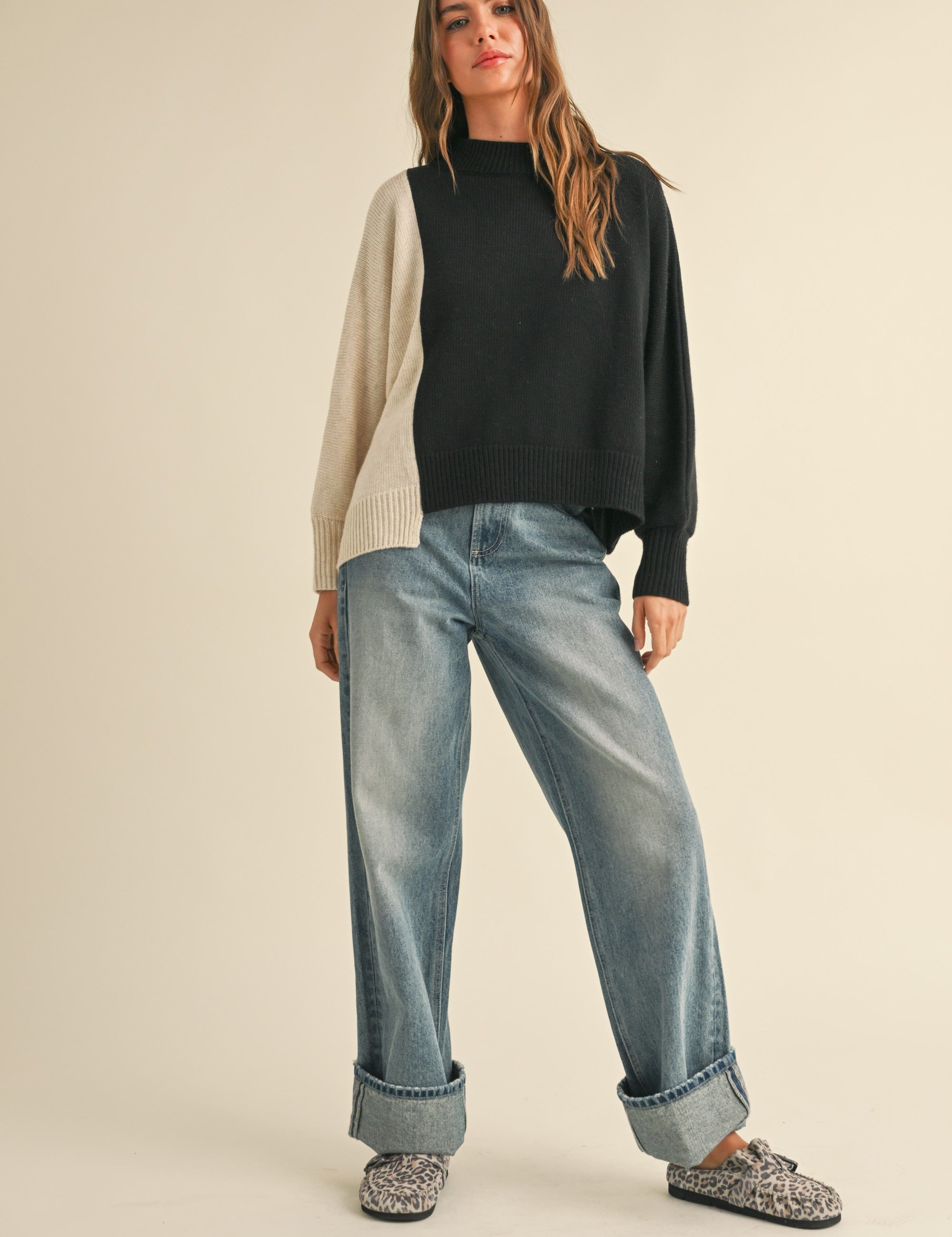 Dayton Colorblock Pullover Sweater - alldeserved.com