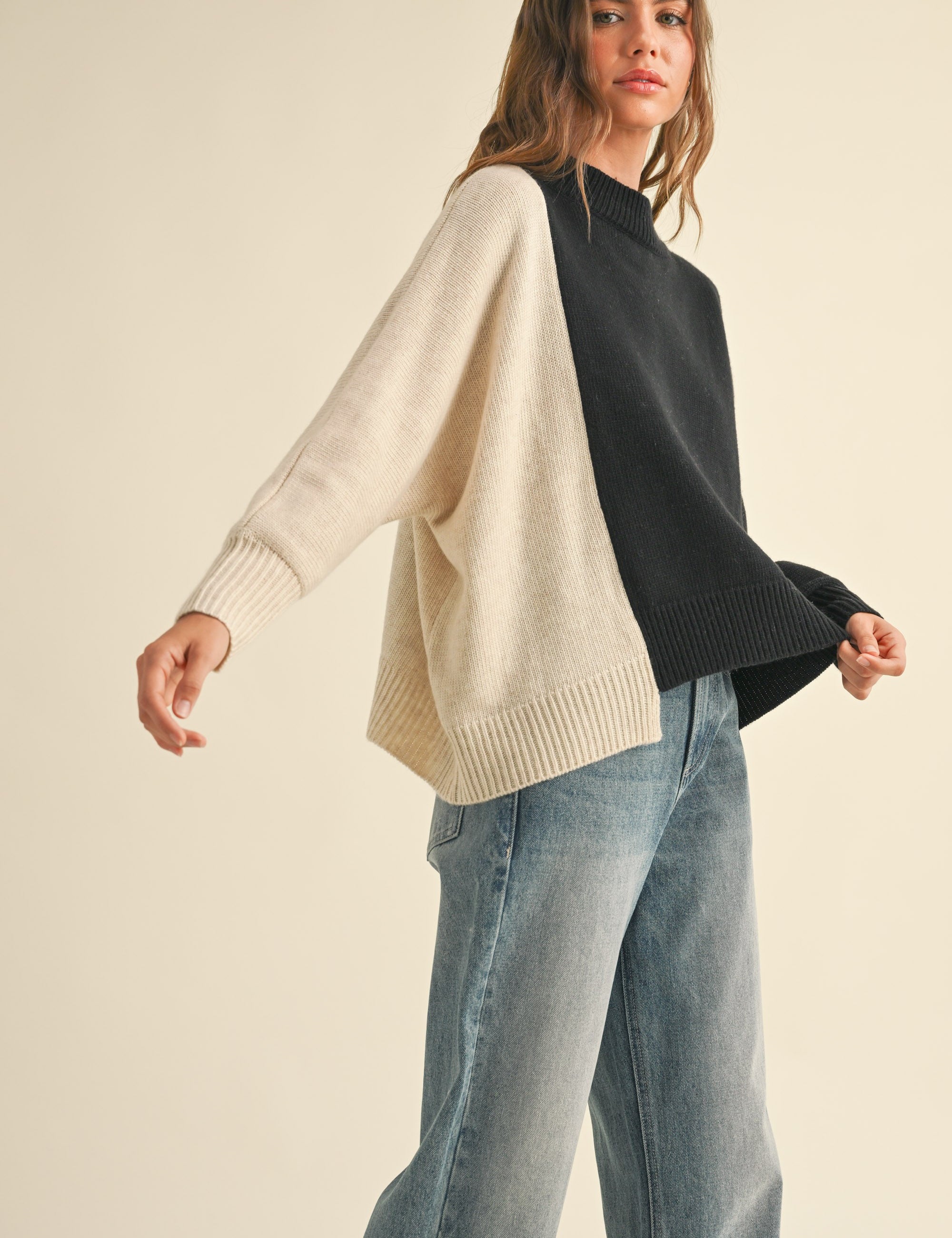 Dayton Colorblock Pullover Sweater - alldeserved.com