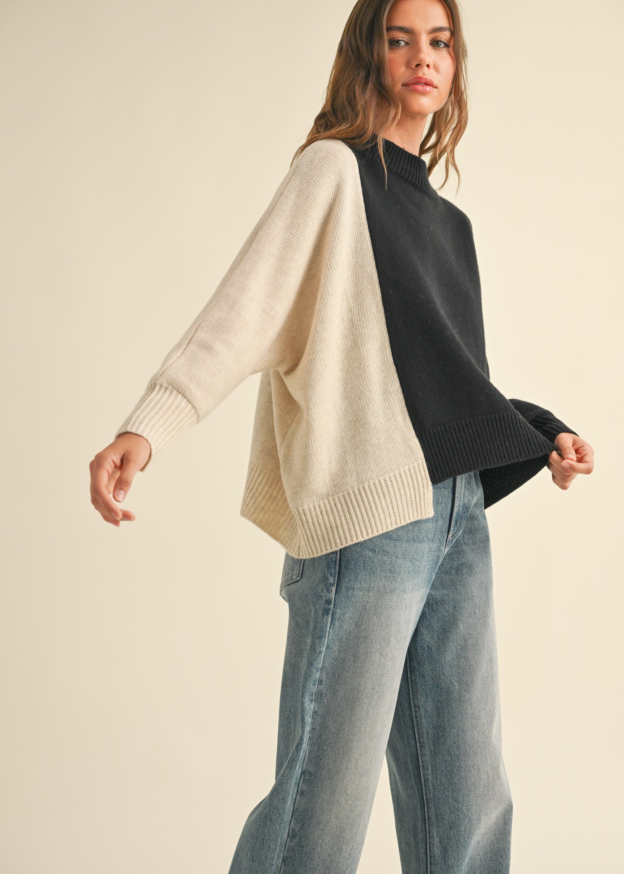 Dayton Colorblock Pullover Sweater - alldeserved.com