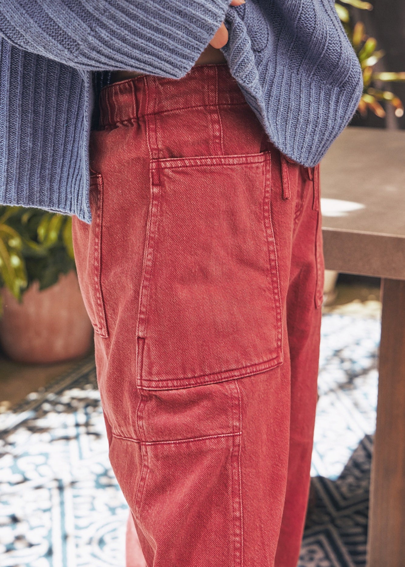 Moxie Washed Barrel Pull-On Pants - alldeserved.com