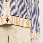 Picnic Striped Button Down Cardigan - alldeserved.com