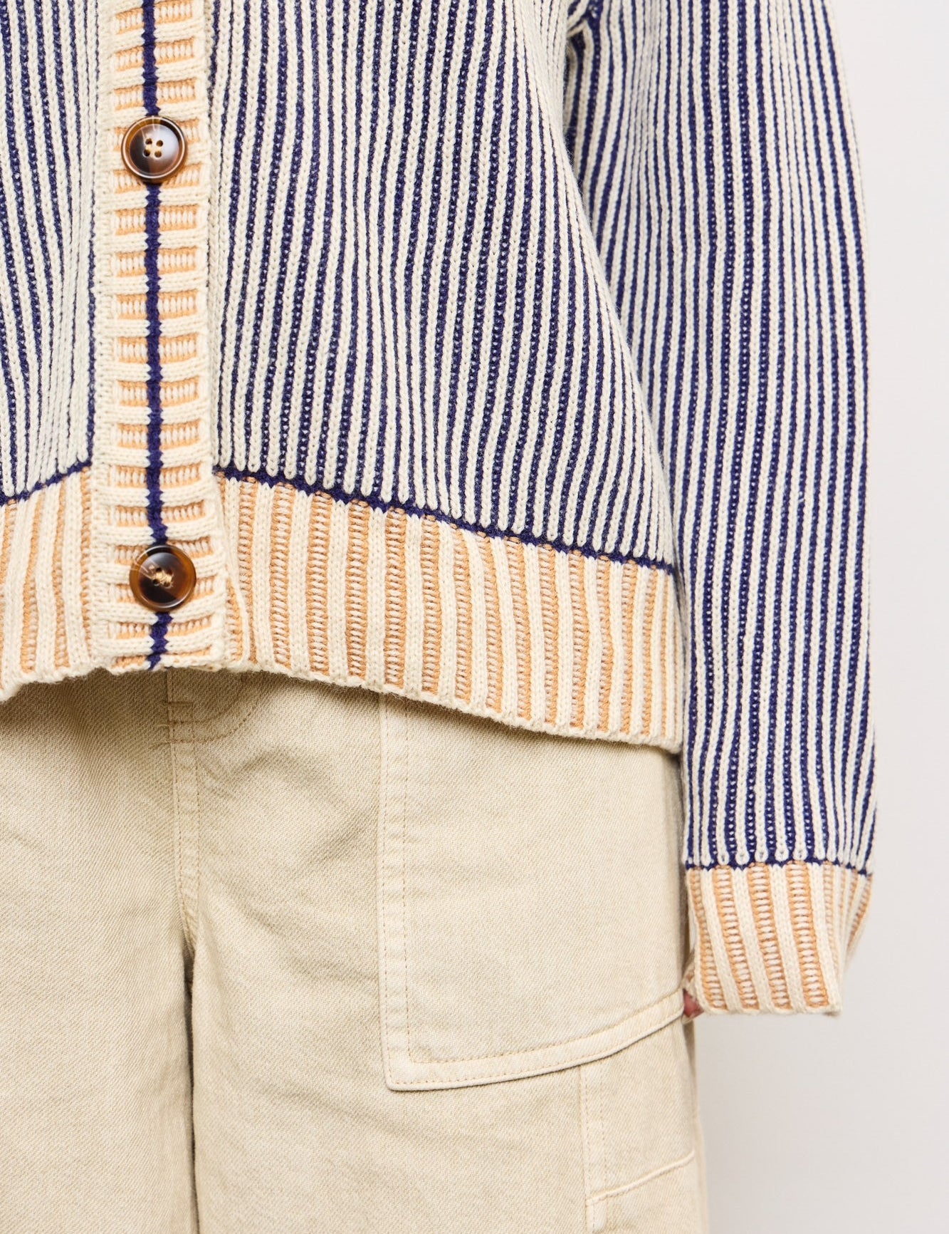 Picnic Striped Button Down Cardigan - alldeserved.com