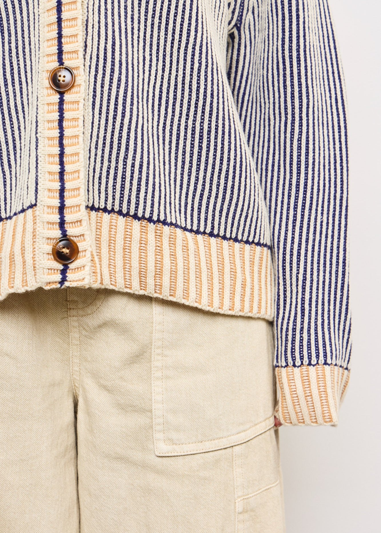 Picnic Striped Button Down Cardigan - alldeserved.com