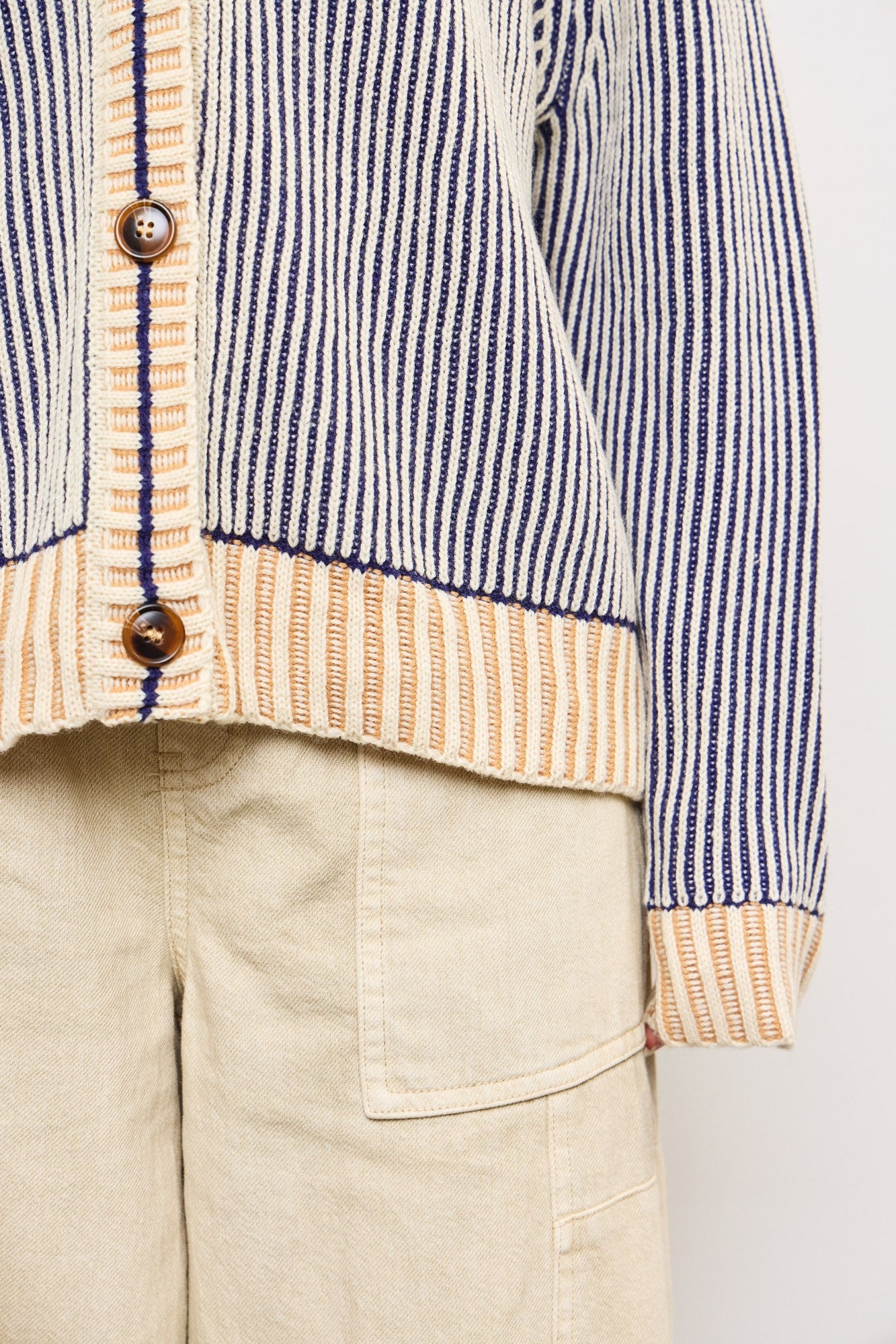 Picnic Striped Button Down Cardigan - alldeserved.com