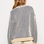 Picnic Striped Button Down Cardigan - alldeserved.com