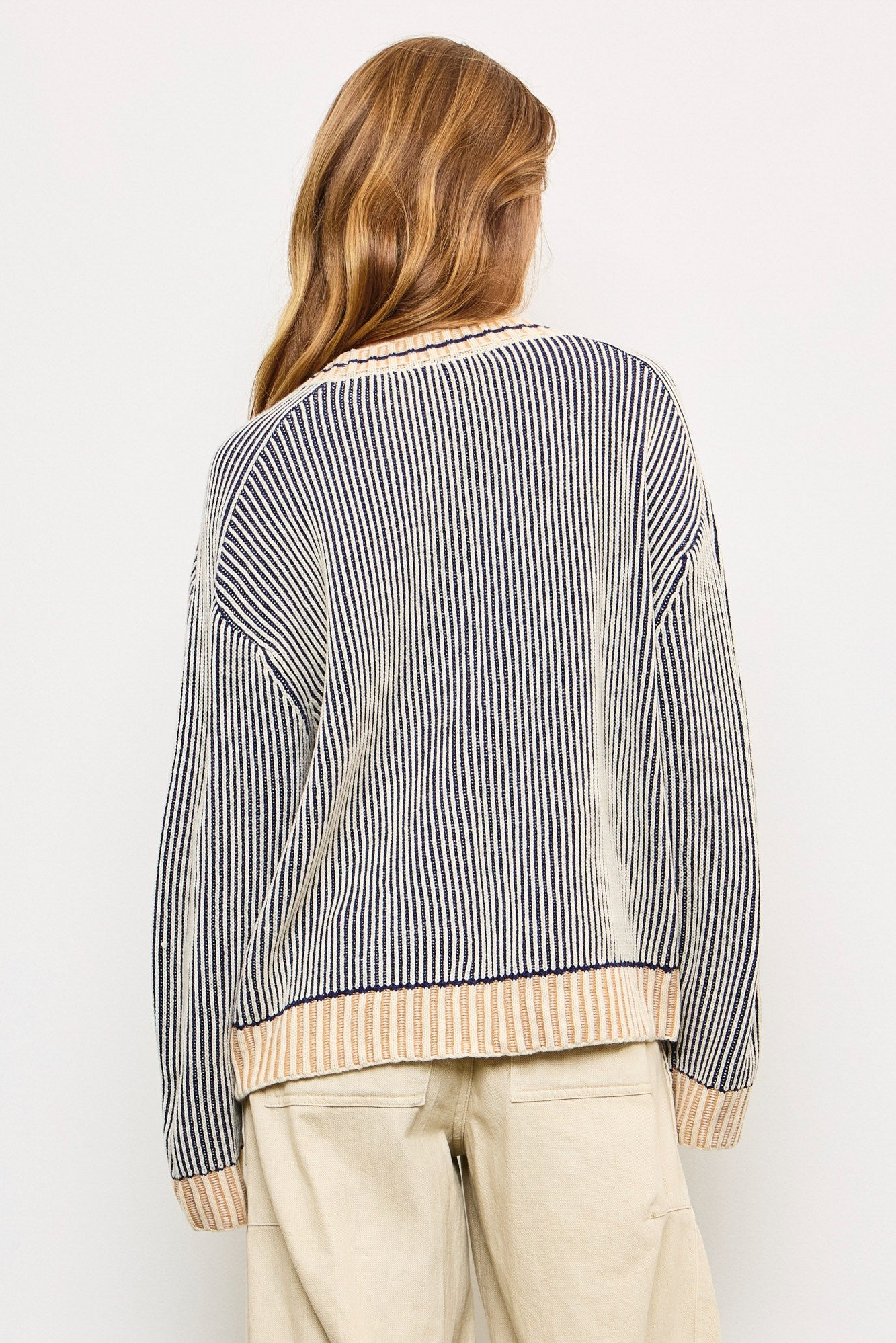 Picnic Striped Button Down Cardigan - alldeserved.com