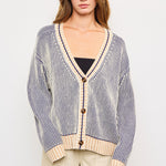 Picnic Striped Button Down Cardigan - alldeserved.com