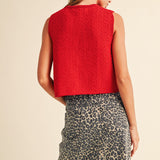 Mila Knit Tie-Front Vest - alldeserved.com