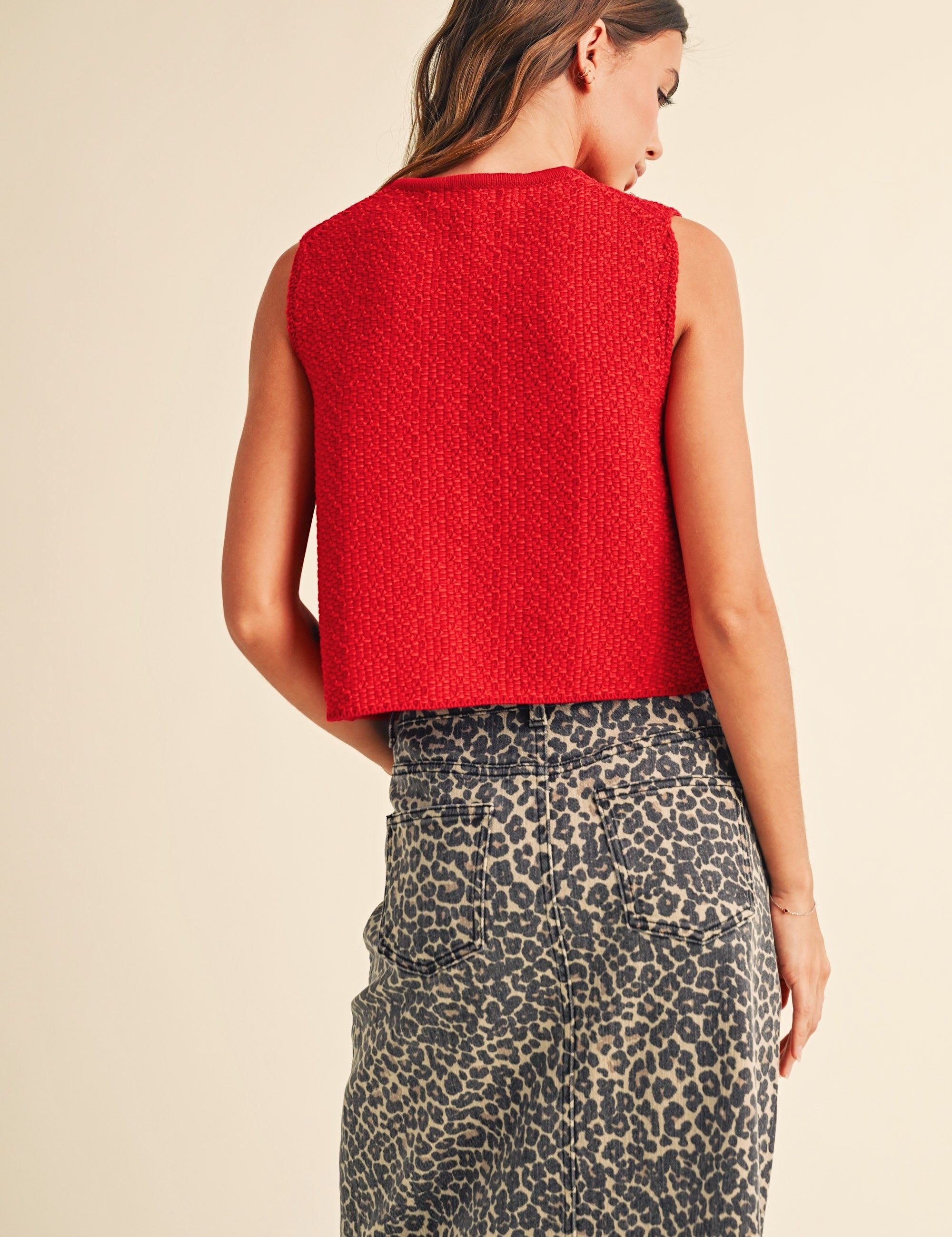 Mila Knit Tie-Front Vest - alldeserved.com