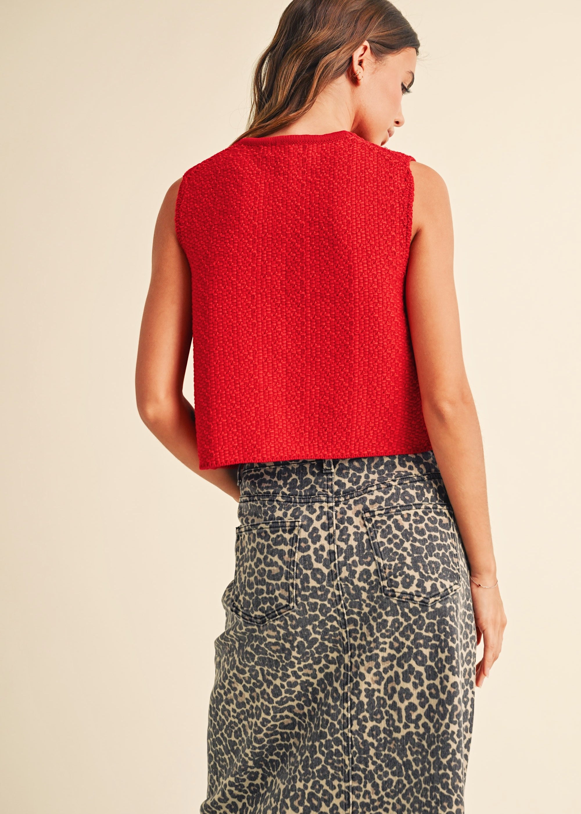 Mila Knit Tie-Front Vest - alldeserved.com