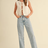 Mila Knit Tie-Front Vest - FINAL SALE
